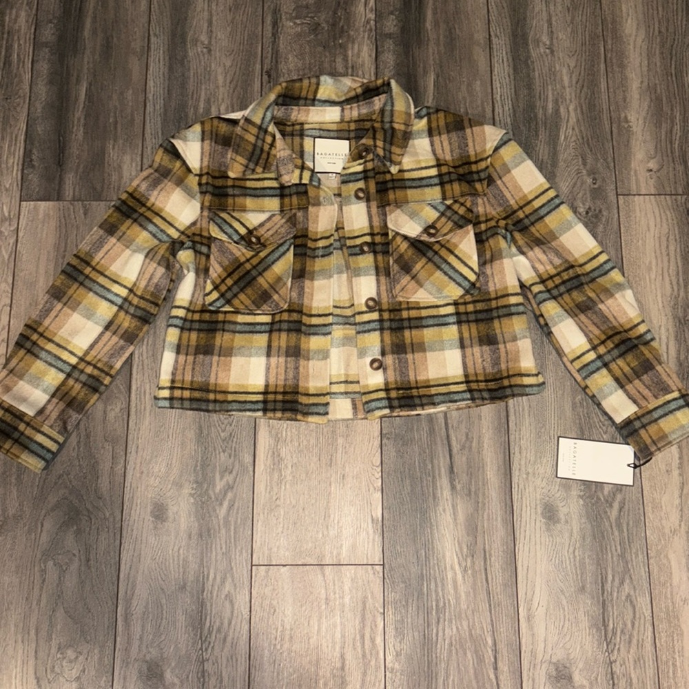 Bagatelle Plaid Cropped Jacket